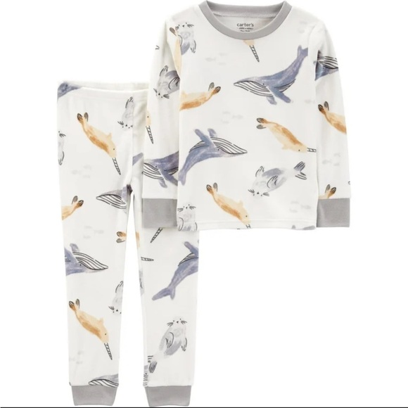 Carter’s Child of Mine Toddler Cozy Pajama Set 2-Pieces Size 18 Months Arctic - Picture 1 of 8